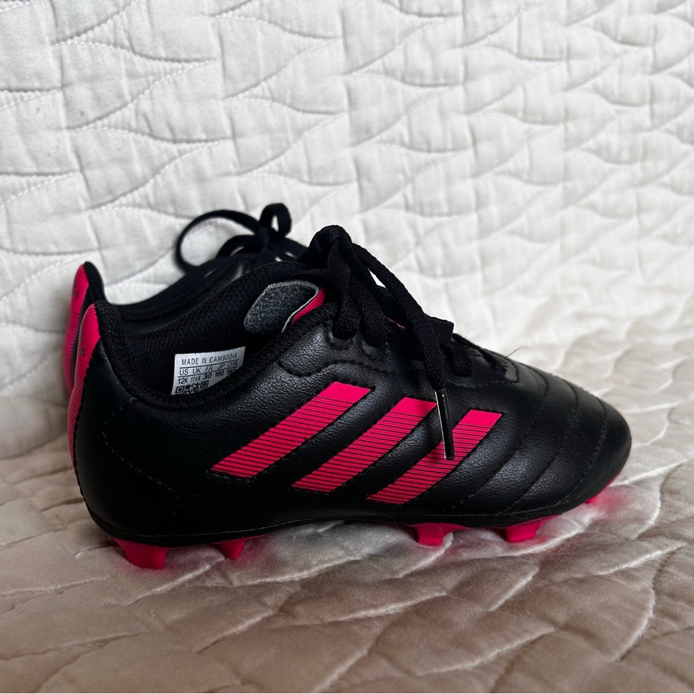 Adidas Black and Pink Athletic Shoes
